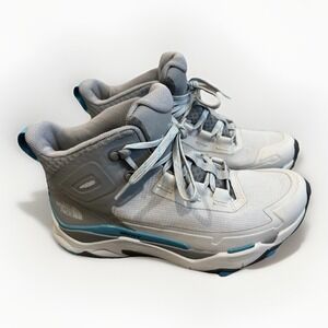 North Face Vectiv Exploris Womens Size 8 Mid Futurelight Trainer Chip Gray Blue‎